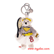 Plush Clothes Bear Key Ring